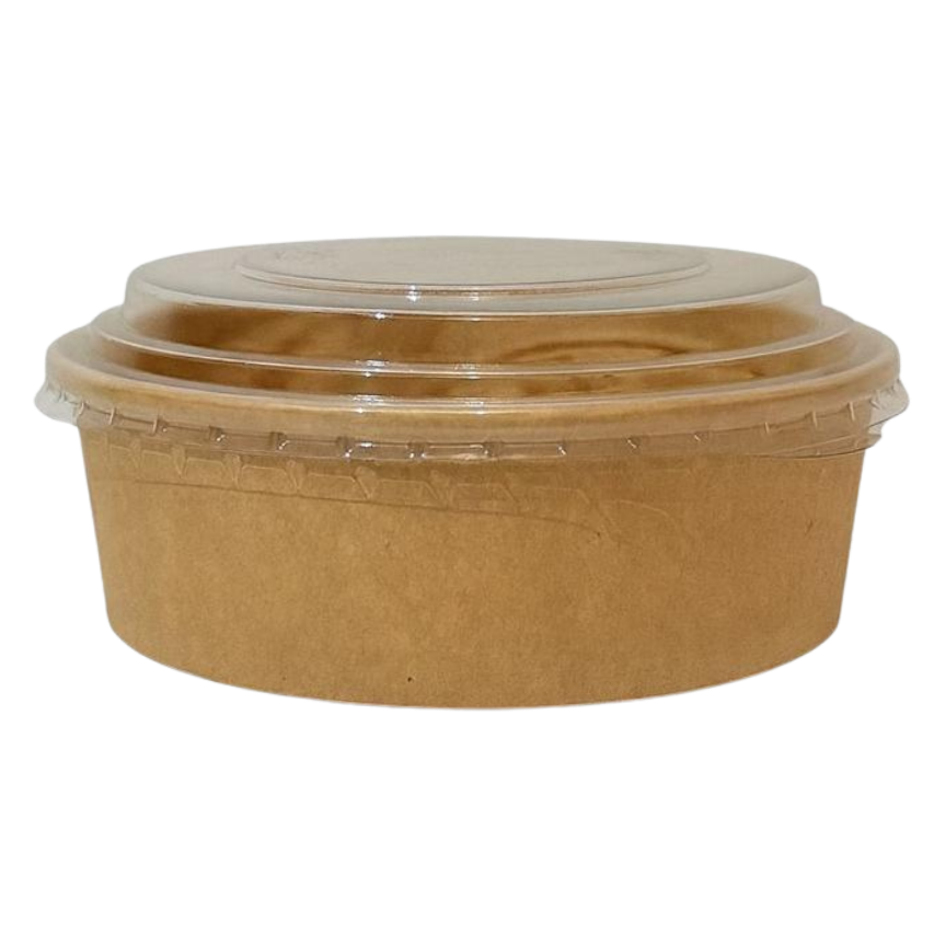 500ml Kraftpapier Bowl inkl. Deckel 200 Stk