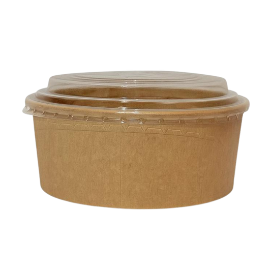 1000ml Kraftpapier Bowl inkl. Deckel 150 Stk