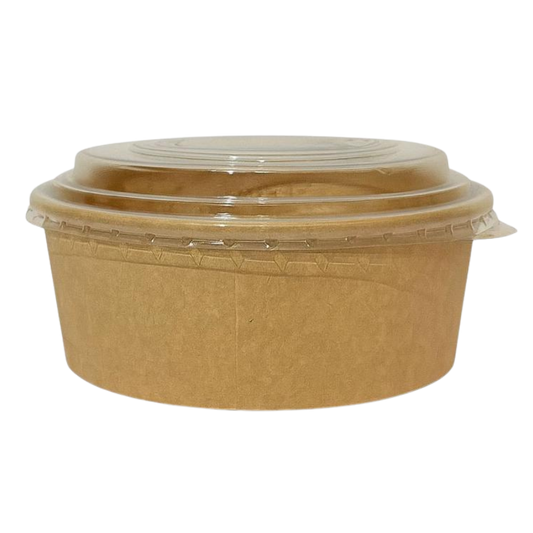 750ml Kraftpapier Bowl inkl. Deckel 150 Stk