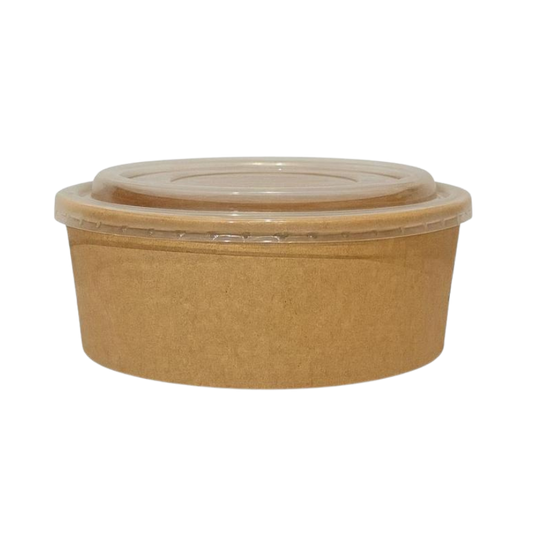 1300ml Kraftpapier Bowl inkl. Deckel 150 Stk